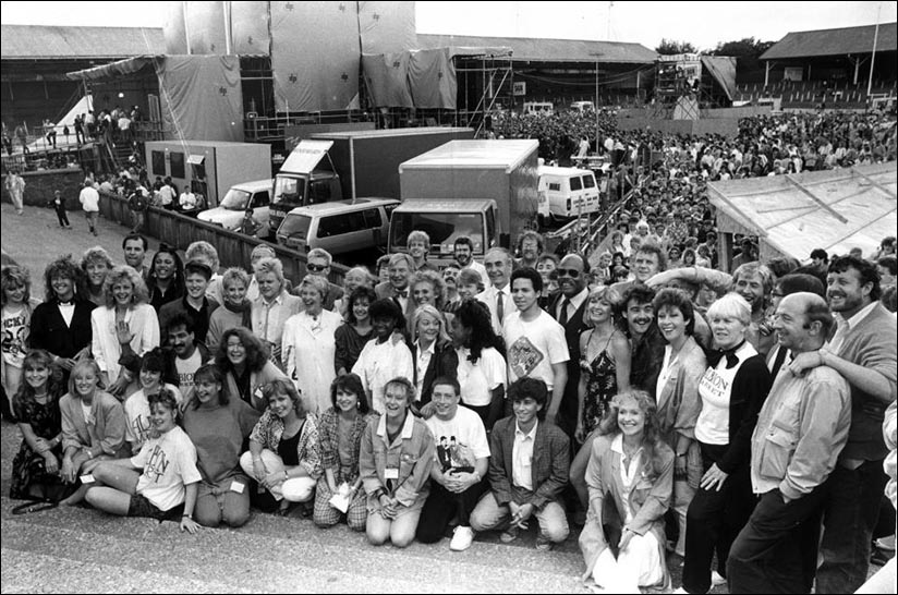 Soap Aid at St Helens in July 1986 - Photo by St Helens Star